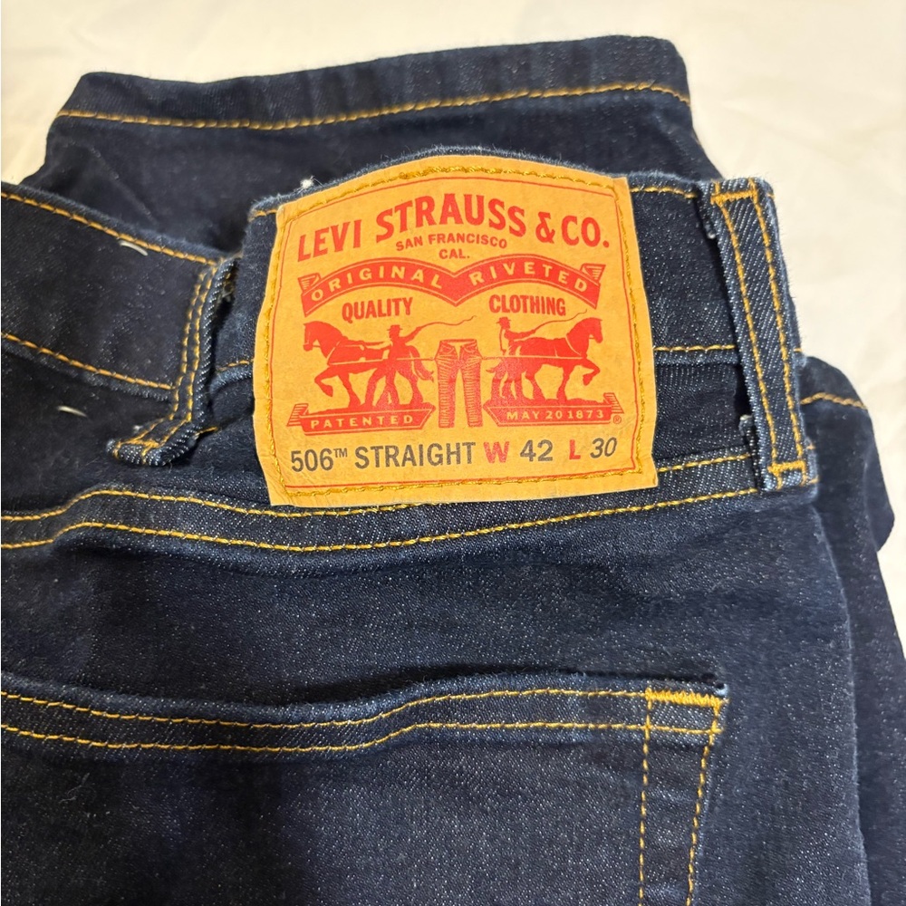 Levi's Dark Indigo Straight Jeans